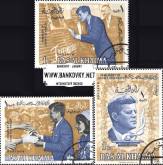 *Známky Ras Al Khaimah 1965 Prezident Kennedy, razítk. séria - Kliknutím na obrázok zatvorte -